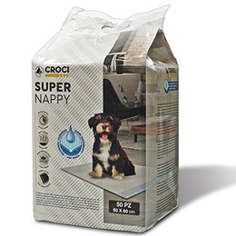 Produktbild von Croci Super Nappy Hygienematten für Hunde 60x60 cm - 50 x 60 g
