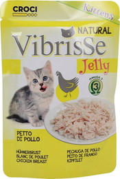 Produktbild von Croci Vibrisse Hähnchenbrust Nassfutter in Gelee - 18 x 70 g