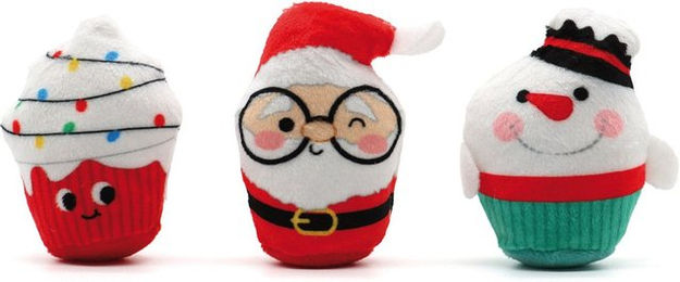 Produktbild von Croci XMAS Katzenspielzeug 3er Set Cupcakes 8cm
