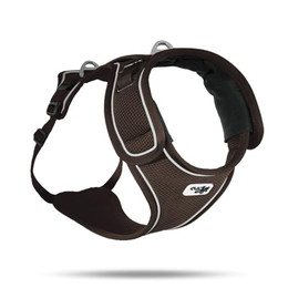 Produktbild von curli Belka Harness braun Hundegeschirr Größe M