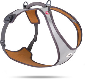 Produktbild von Curli Glow Belka Geschirr, grau - Größe 4XL: Brustumfang 79 - 92 cm
