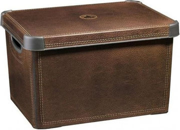 Produktbild von CURVER Deco Stockholm L Aufbewahrungsbox mit Deckel Leather