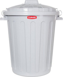 Produktbild von Curver Futterbehälter Futtertonne mit Deckel hellgrau