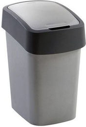 Produktbild von CURVER Mülleimer FLIP BIN 25 L silber/grau - 25 l