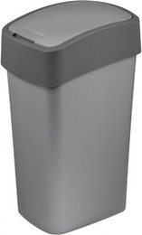 Produktbild von CURVER Mülleimer FLIP BIN 50L silber/grau