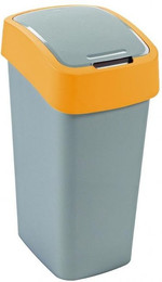 Produktbild von CURVER Mülleimer FLIP BIN 50L silber/orange
