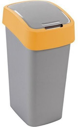 Produktbild von CURVER Mülleimer FLIP BIN 9L silber/orange - 9 l