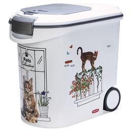 Produktbild von Curver Trockenfutterbehälter Katze Balkon-Design - 12 kg
