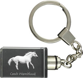 Produktbild von Czech Warmblood - Crystal pendant with photo of a horse, illuminated pendant, unique gift by Art-Dog brand transparent