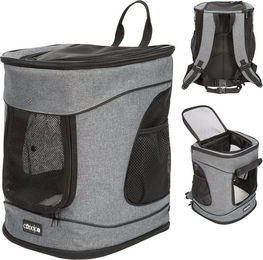 Produktbild von Cadoca Haustierrucksack für kleine Tiere in Grau aus Polyester