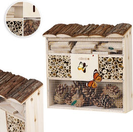 Produktbild von Cadoca Insektenhotel Nistkasten aus Naturmaterial 30,5x9,5x31cm