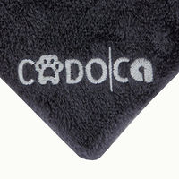 Produktbild von CADOCA Kratzbaum 112 cm Anthrazit mit Höhle, 3 Plattformen und Spielzeug für Katzen