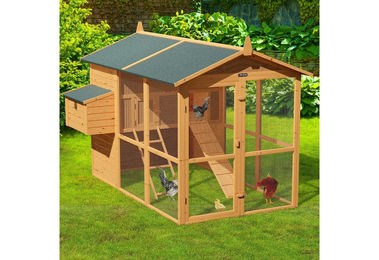 Cadoca XXL Kleintierstall aus Holz für Hühner und Hasen 191 x 151 x 172 cm – Bild 1 von 3