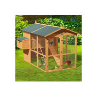 Produktbild von Cadoca XXL Kleintierstall aus Holz für Hühner und Hasen 191 x 151 x 172 cm