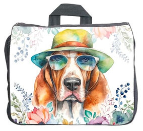 Cadouri Hundezubehörtasche mit Basset Hound Motiv handgefertigt – Bild 1 von 3