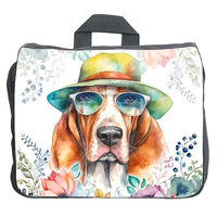 Produktbild von Cadouri Hundezubehörtasche mit Basset Hound Motiv handgefertigt