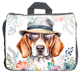 Produktbild von Cadouri Hundezubehörtasche mit Beagle Motiv handgefertigt