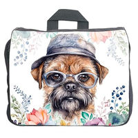 Produktbild von Cadouri Hundezubehörtasche mit Border Terrier Motiv handgefertigt