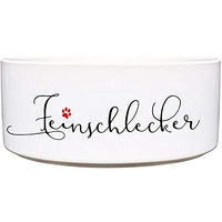 Produktbild von Cadouri Keramik Hundenapf Feinschlecker Weiß 1.300 ml - 1300 ml