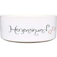 Produktbild von Cadouri Keramik Hundenapf Herzenshund Weiß 1.300 ml - 1300 ml