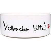 Produktbild von Cadouri Keramik Hundenapf Vollmachen Bitte Weiß 1.300 ml - 1,3 l