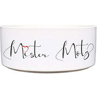 Produktbild von Cadouri Mister Motz Keramik Hundenapf in Weiß 1300 ml - 1,3 l