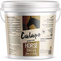Produktbild von Calapo Horse Omega Glanz & Gloria Nahrungsergänzung für Pferde zur Unterstützung von Haut, Fell und Immunsystem 1000g