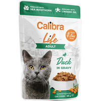 Produktbild von Calibra Cat Life Adult Nassfutter Rindfleisch Stückchen in Sauce 28 x 85 g
