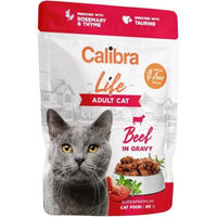 Produktbild von CALIBRA Cat Life Katzenfutter Adult Rind in Sauce getreidefrei 85 g
