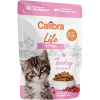Produktbild von Calibra Cat Life Kitten Futter mit Truthahn Schwein Huhn in Soße getreidefrei 85 g