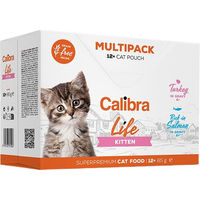 Produktbild von Calibra Cat Life Kitten Nassfutter Stückchen in Sauce Getreidefrei Multipack 24 x 85 g
