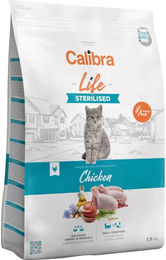 Calibra Cat Life Sterilised Katzenfutter Huhn zur Gewichtskontrolle und Unterstützung der Harnwege 1,5 kg – Bild 1 von 2