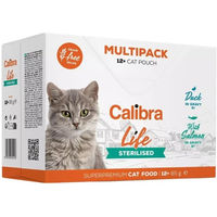 Produktbild von Calibra Cat Life Sterilised Nassfutter für erwachsene Katzen Stückchen in Soße 12 x 85 g Beutel