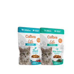 Calibra Cat Life Sterilised Nassfutter Lachs Stückchen in Sauce 28 x 85 Gramm – Bild 1 von 2