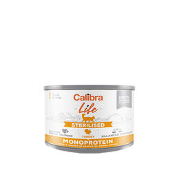 Produktbild von Calibra Cat Life Sterilised Nassfutter Truthahn getreidefrei 6 x 200 g