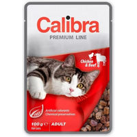 Produktbild von Calibra Cat Premium Line Adult Katzen Nassfutter Huhn und Rind mit hohem Fleischanteil 100 g