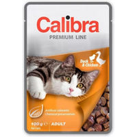 Produktbild von CALIBRA Cat Premium Line Adult Katzenfutter Stückchen in Sauce mit Ente Huhn und Fisch 100 g
