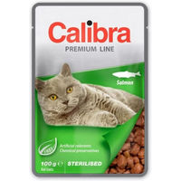 Produktbild von Calibra Cat Premium Line Sterilised Lachs Stückchen in Sauce für erwachsene Katzen 100 g - 100 g