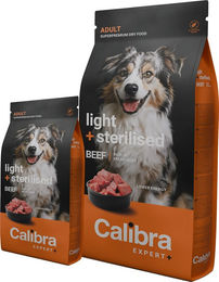Calibra Dog Expert+ Adult Light & Sterilised Hundefutter Rind 12 kg – Bild 1 von 1
