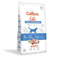 Produktbild von CALIBRA Dog Life Adult Hundefutter Huhn für mittlere Rassen 2,5 kg