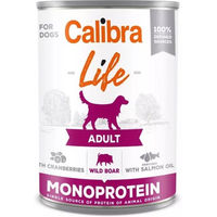 Produktbild von CALIBRA Dog Life Adult Hundefutter Wildschwein mit Lachs getreidefrei und glutenfrei 400 g