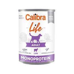 Produktbild von Calibra Dog Life Adult Nassfutter Lamm Hypoallergen Monoprotein 6 x 400 g