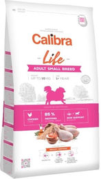 Calibra Dog Life Adult Small Breed Hundehundefutter Huhn Hypoallergen mit hohem Fleischanteil 12 kg - 6 kg – Bild 1 von 2