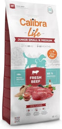 CALIBRA Dog Life Junior Trockenfutter für kleine Rassen mit Rind glutenfrei 12 kg - 12 kg – Bild 1 von 5