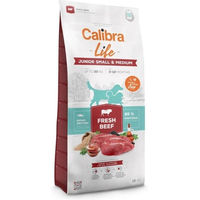 Produktbild von CALIBRA Dog Life Junior Trockenfutter für kleine Rassen mit Rind glutenfrei 12 kg - 12 kg