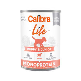 Produktbild von Calibra Dog Life Puppy & Junior Nassfutter Lamm 6 x 400 g Dose
