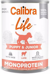 Produktbild von CALIBRA Dog Life Puppy Stückchen in Sauce Lamm und Lachs glutenfrei 400 g - 400 g