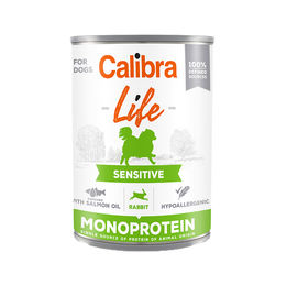 Calibra Dog Life Sensitive Hund Nassfutter Kaninchen Hypoallergen 6 x 400 g – Bild 1 von 2