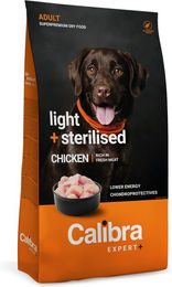 Calibra Expert Adult Light & Sterilized Hundetrockenfutter Huhn zur Gewichtskontrolle 12 kg – Bild 1 von 1