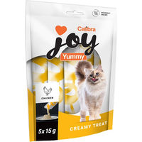 Produktbild von Calibra Joy Cat Yummy Creamy Treat Katzen-Leckerli Huhn 5 x 15 g